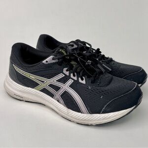 ASICS Black and White Men’s Athletic Running Shoes
